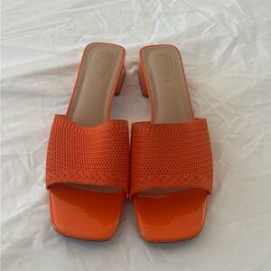 Orange Women's Slide Sandals